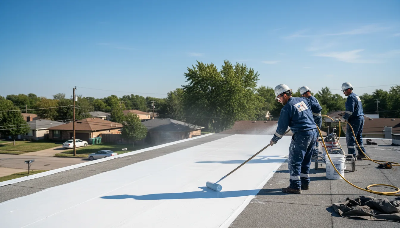 Commercial roof coating in Elcho, WI near me